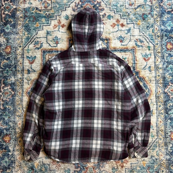 Vintage JNCO Sherpa Lined Plaid Jacket Large - Picture 2 of 6